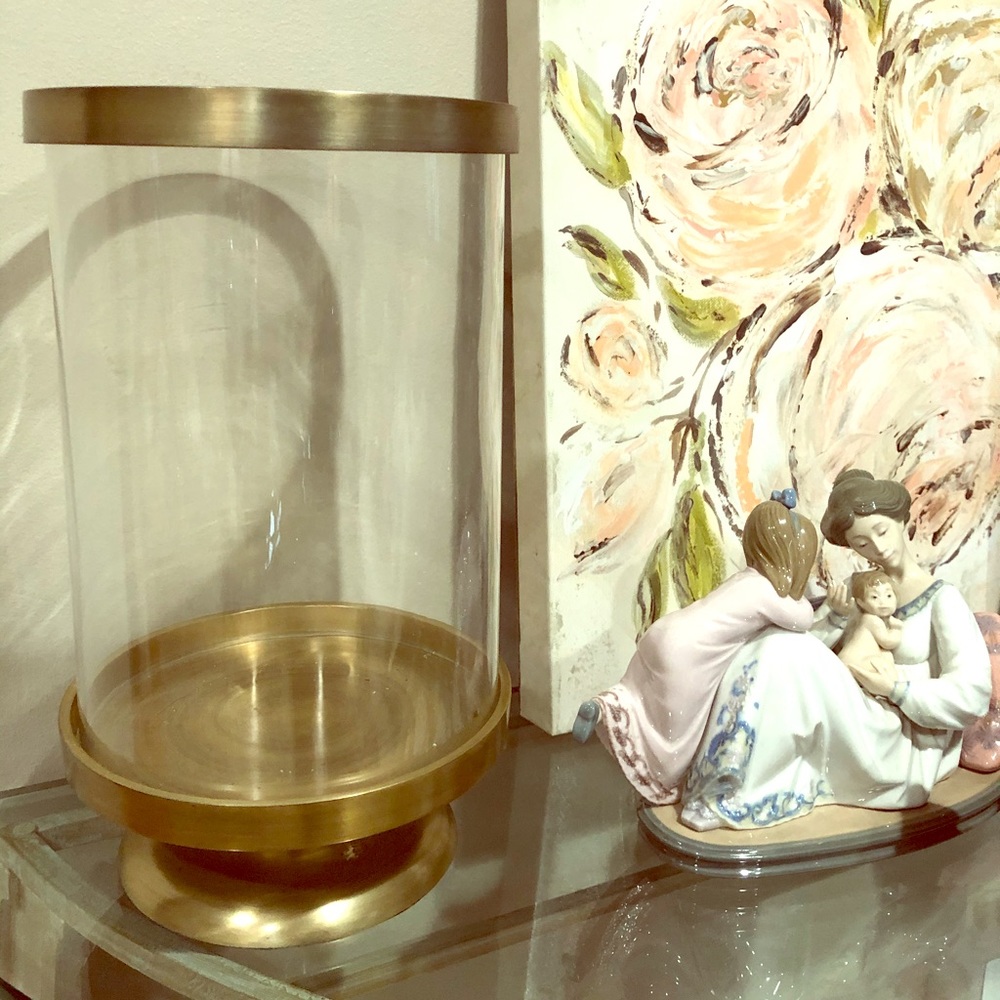 PB candle holder pair